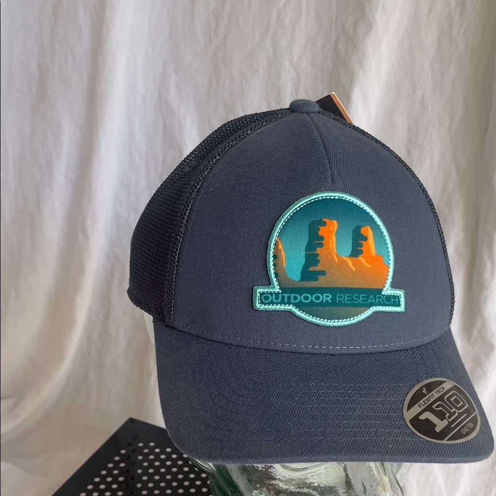 Outdoor Research Dark Blue Trucker Hat with Patch